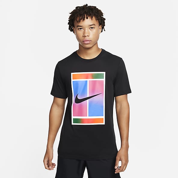 Nike Court Dri FIT - Negro - Camiseta Tenis Hombre