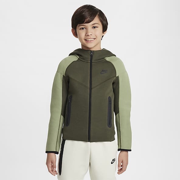 New Boys Green Hoodies Sweatshirts. Nike IE