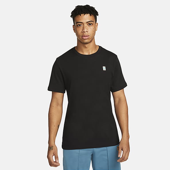 Standard Black Tennis Graphic T-Shirts. Nike NZ