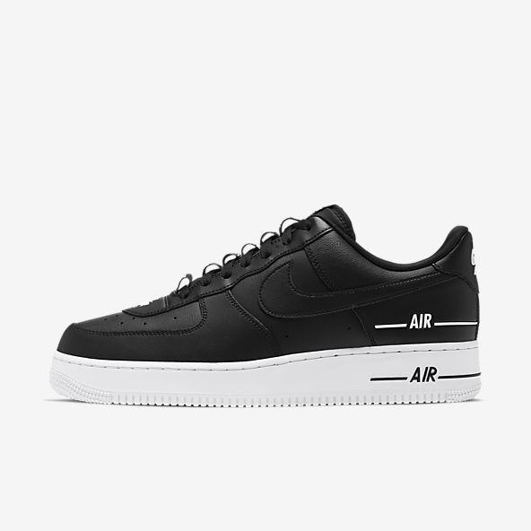 Men's Black Air Force 1 Shoes. Nike PH
