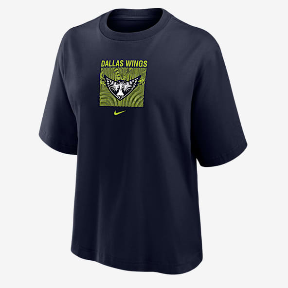 Dallas Wings Playera cuadrada Nike WNBA para mujer