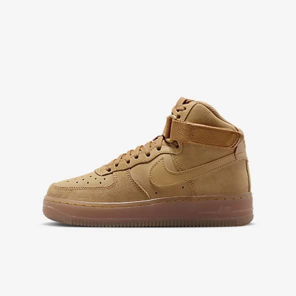Brown suede sales nike high tops