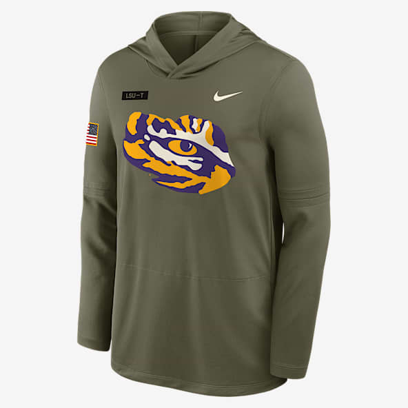 LSU 2025 Military Appreciation LSU 2025 Military Appreciation Men's Nike Dri-FIT College Long-Sleeve Hooded Top