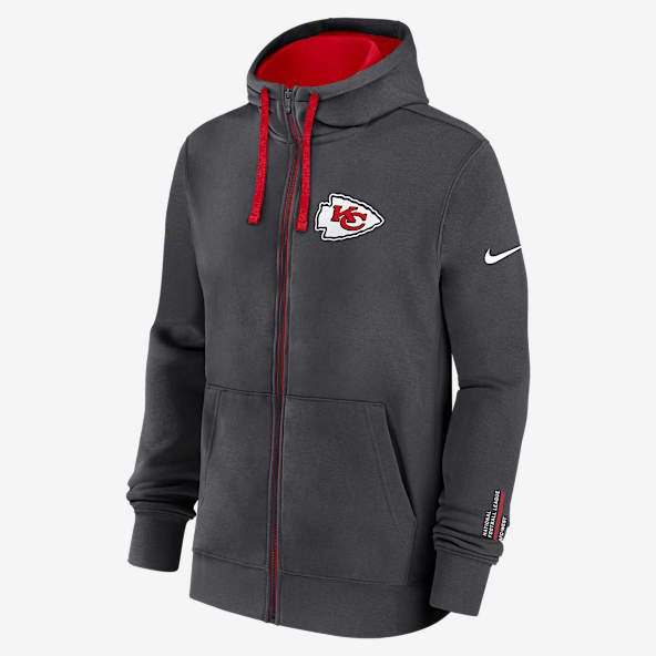 Kansas City Chiefs Playbook Page Club Men's Nike NFL Full-Zip Hoodie
