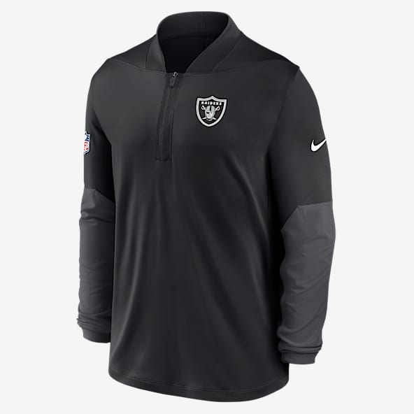 Las Vegas Raiders Feel The Pressure Men's Nike Dri-FIT NFL 1/2-Zip Top