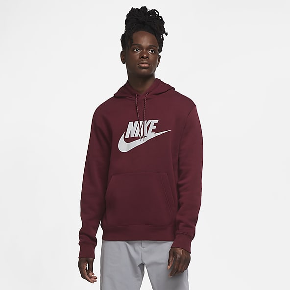 red nike pullover hoodie men's