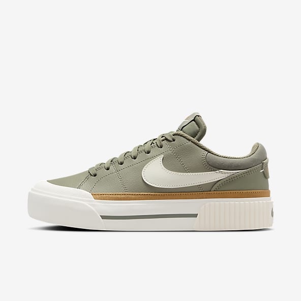 Green nike tennis shoes hot sale
