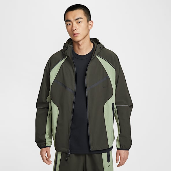 ナイキ テック メンズ Dri-FIT ウーブン カラーブロック ルーズ オーバーサイズド ジャケット