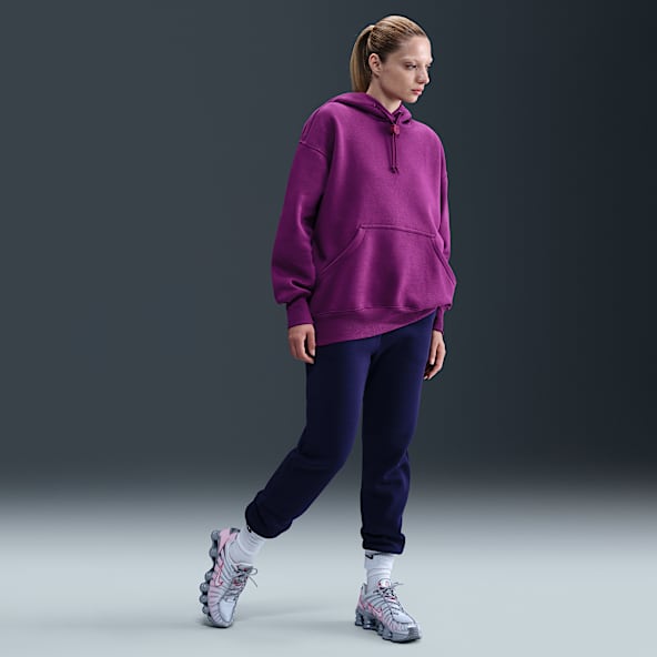 Μπαρτσελόνα Phoenix Fleece Γυναικείο ψηλόμεσο ποδοσφαιρικό παντελόνι Nike