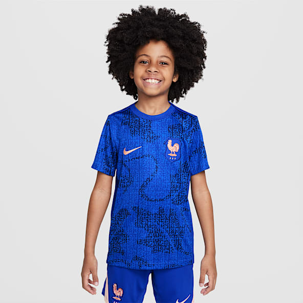 FFF Academy Pro Older Kids' Nike Dri-FIT Football Pre-Match Short-Sleeve Top