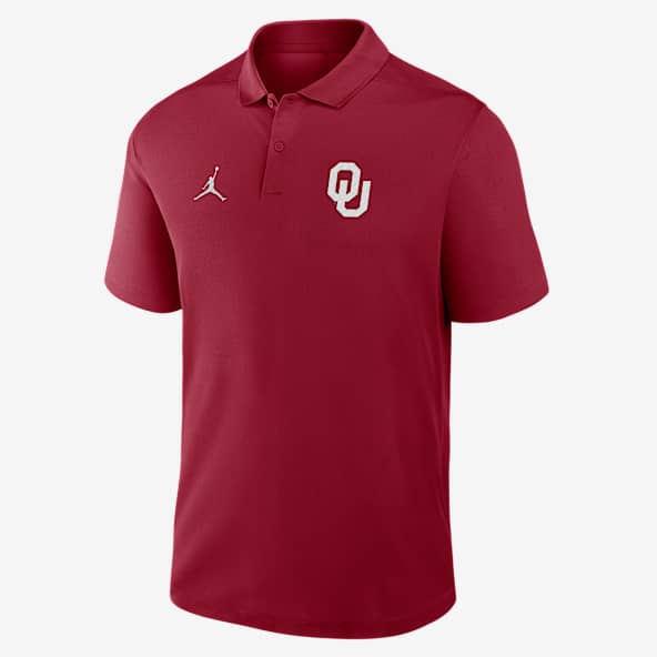 Oklahoma Primetime Victory Primary Logo Men's Nike Dri-FIT College Polo