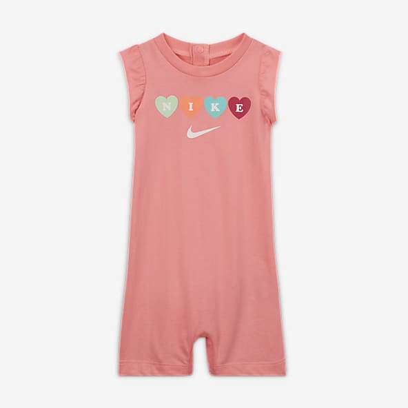 pink nike baby onesie