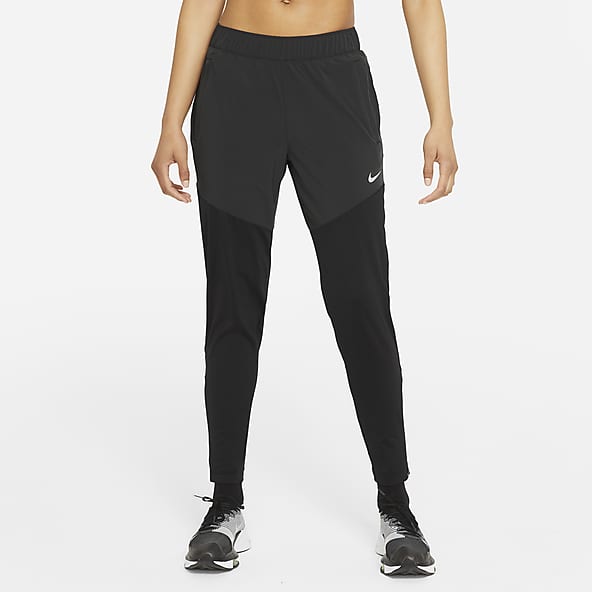 Nike Dri-fit Capris Flare Women's Small Black Y2K Crop Wide Leg