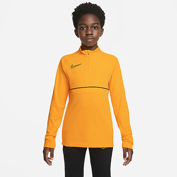 orange nike half zip