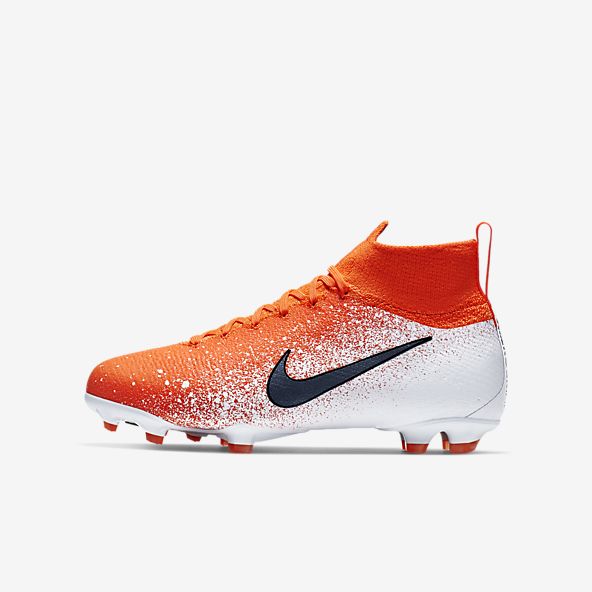 orange nike football shoes