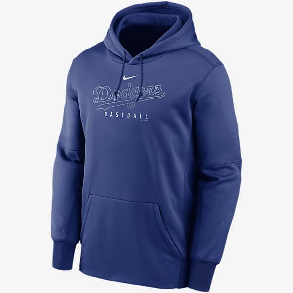Nike Therma Outline Wordmark (MLB Los Angeles Dodgers) Men’s Pullover Hoodie