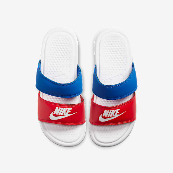 pink nike slides