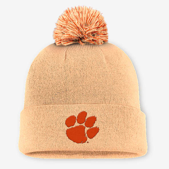 Clemson Primetime Campus Toned Men's Nike College Cuffed Pom Beanie