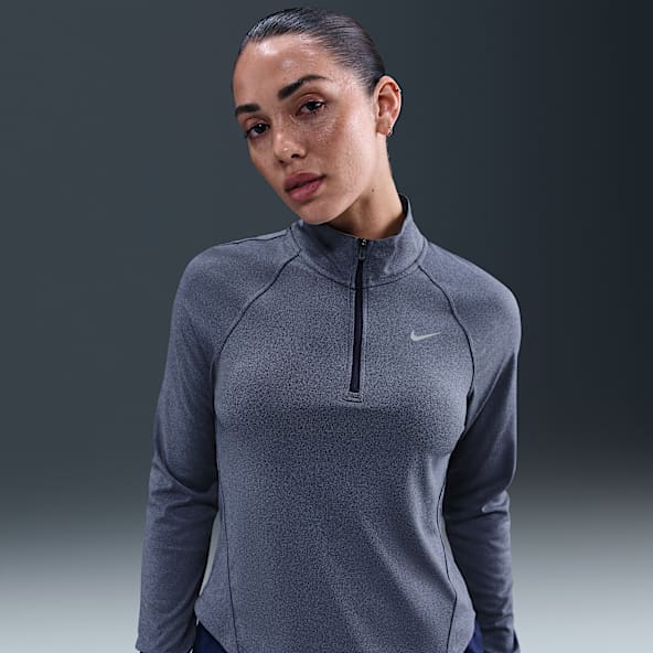 Nike Tempo Dri-FIT hardlooptop met korte rits voor dames