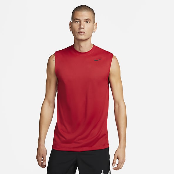 Rojo Camisetas sin mangas de tirantes. Nike