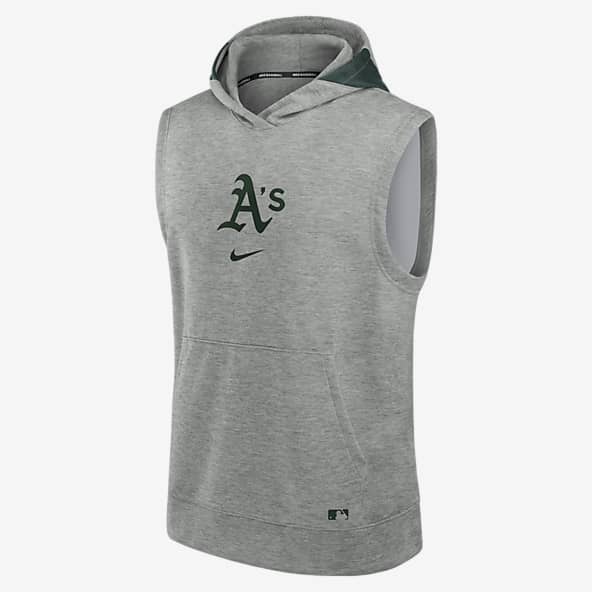 Oakland Athletics Authentic Collection Early Work Men’s Nike Dri-FIT MLB Sleeveless Pullover Hoodie