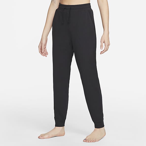GetUSCart- Oalka Women's Joggers High Waist Yoga Pockets Sweatpants Sport  Workout Pants Drawstring Charcoal S