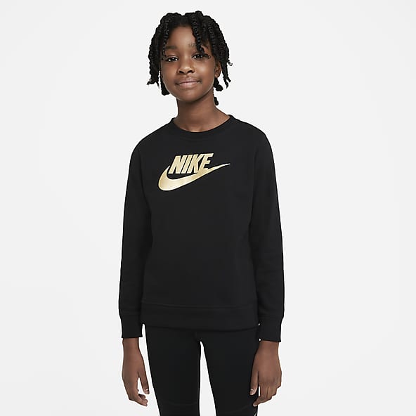 Nike kids black hoodie clearance