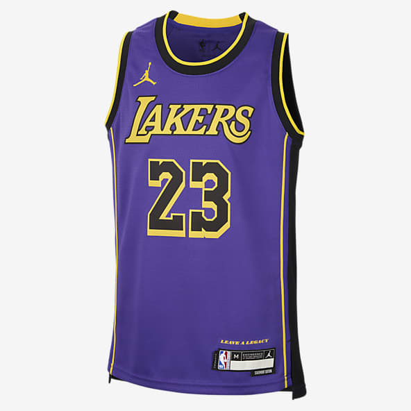 LeBron James Los Angeles Lakers Statement Edition Camiseta Jordan Dri-FIT NBA Swingman - Niño