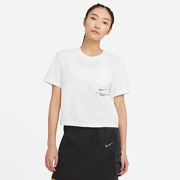 white nike womens top