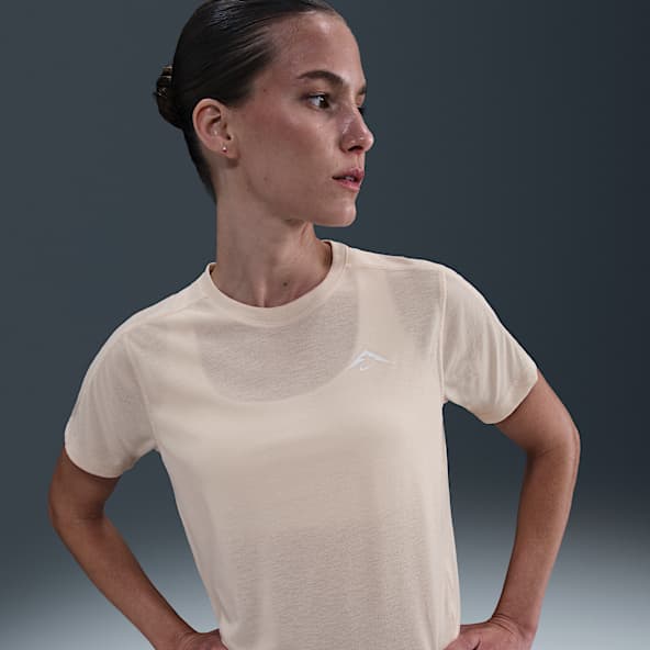 Nike Trail Nike Dri-FIT Kurzarm-Laufoberteil für Damen