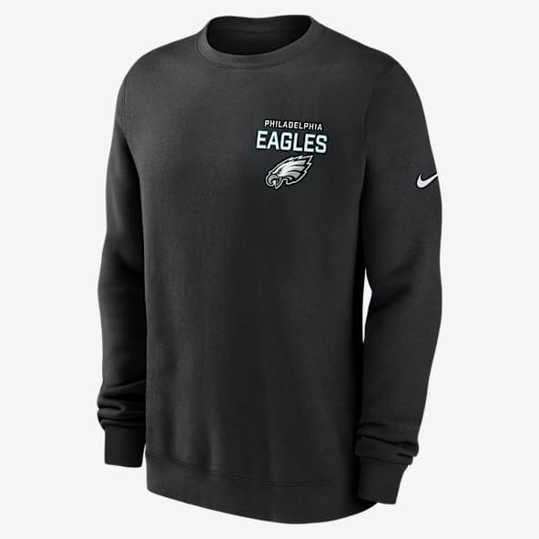 Philadelphia Eagles Draw Block Club Sudadera de cuello redondo sin cierre Nike de la NFL para hombre