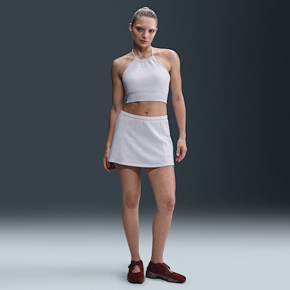 Nike Sportswear Chill Terry Skort mini de French Terry de tiro medio para mujer