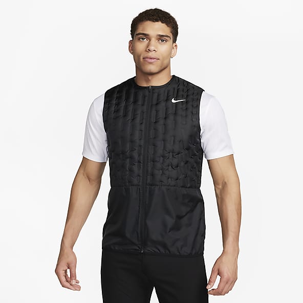 Chaleco negro sintético Therma-FIT de Nike Running