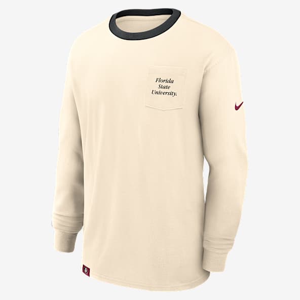 Florida State Athletic Prep Max90 Pocket Logo Men's Nike College Long-Sleeve T-Shirt