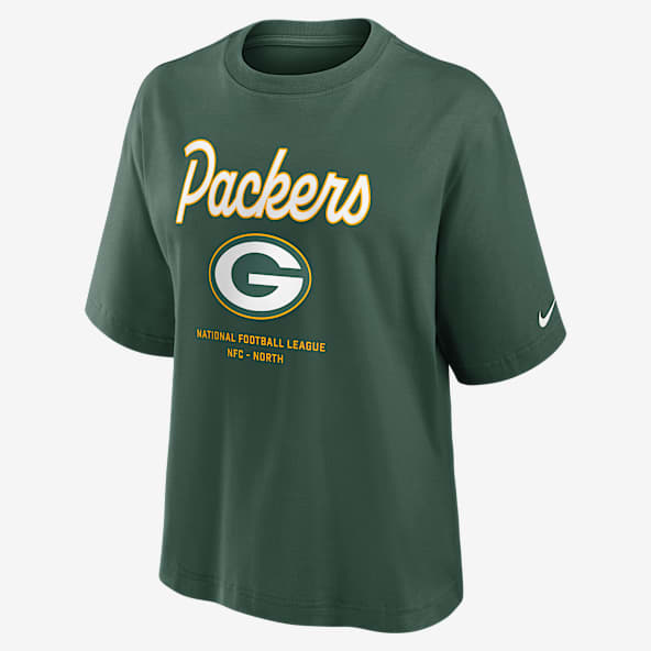Green Bay Packers Essential Script Boxy Women's Nike NFL T-Shirt