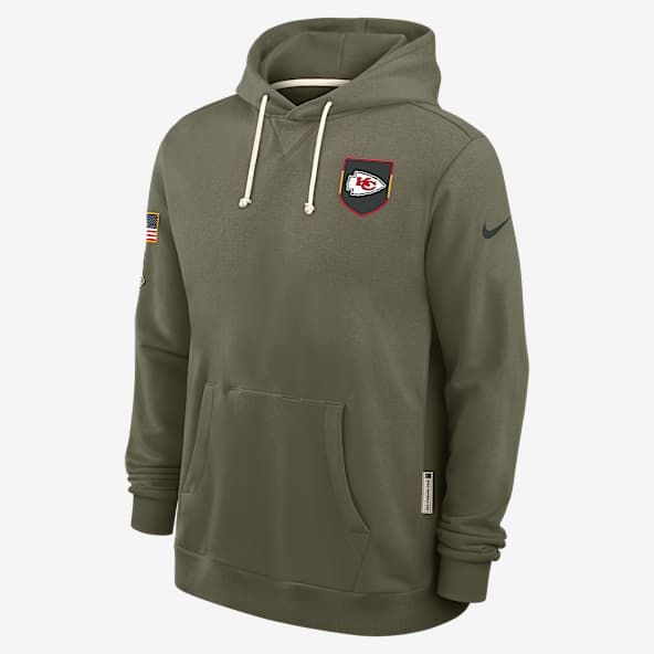 Kansas City Chiefs Salute to Service Sideline Dominant Force Men's Nike Dri-FIT NFL Pullover Hoodie