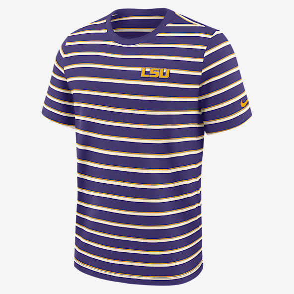LSU Athletic Prep Legacy Summit Stripe Men's Nike College T-Shirt