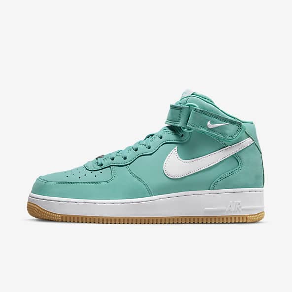 nike air force 1 white blue green