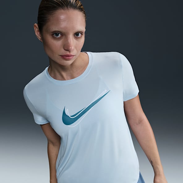 Nike One Swoosh Playera de correr de manga corta Dri-FIT para mujer