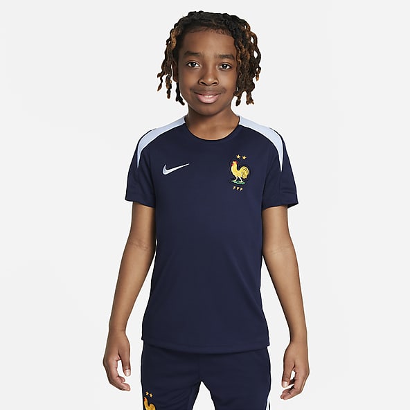 FFF Strike Camiseta de fútbol de tejido Knit y manga corta Nike Dri-FIT - Niño/a