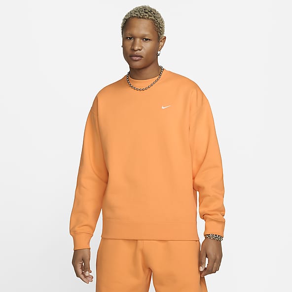 Orange Crew Neck Hoodies & Sweatshirts. Nike NZ