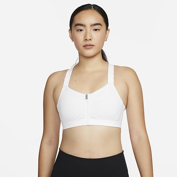 Nike Dri-Fit Women's High-Support Padded Front-Zip Sports Bra (Black,  Small) : : Clothing, Shoes & Accessories