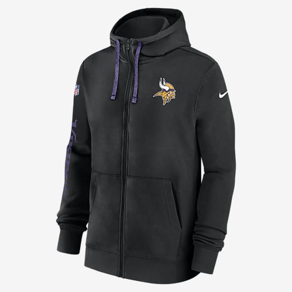 Minnesota Vikings Sideline Team Issue Club Men's Nike Full Zip Hoodie
