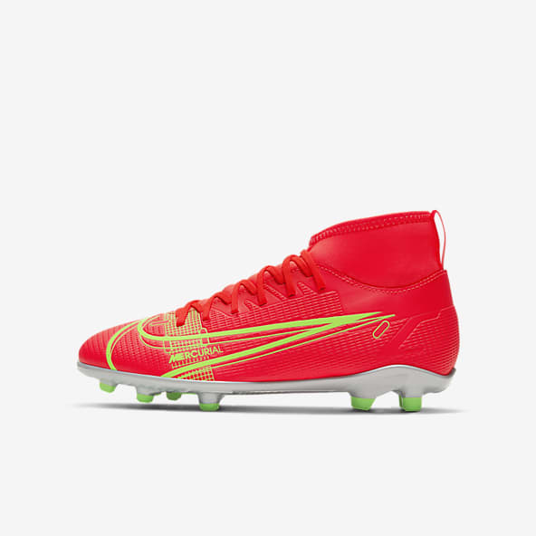 red nike mercurial football boots