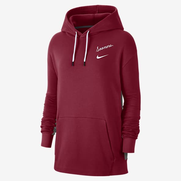 red nike zip up hoodie womens