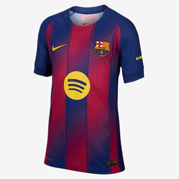 F.C. Barcelona 2025/26 Match Home Older Kids' Nike Dri-FIT ADV Football Authentic Shirt