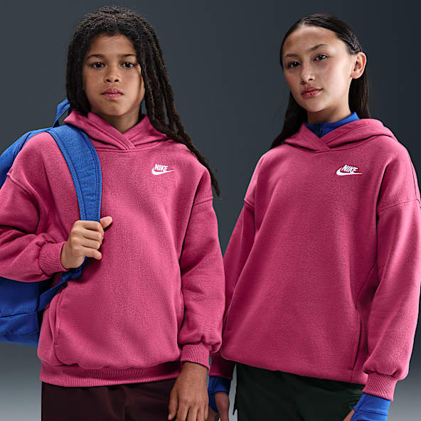 Nike Sportswear Club Fleece Big Kids' Oversized Pullover Hoodie