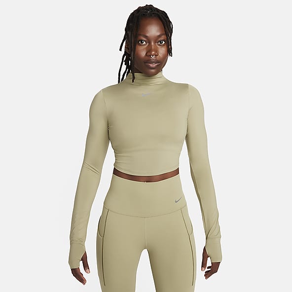 Nike Pro Cool Dri-Fit Women's Long Sleeve Training Top 725740-100 White 