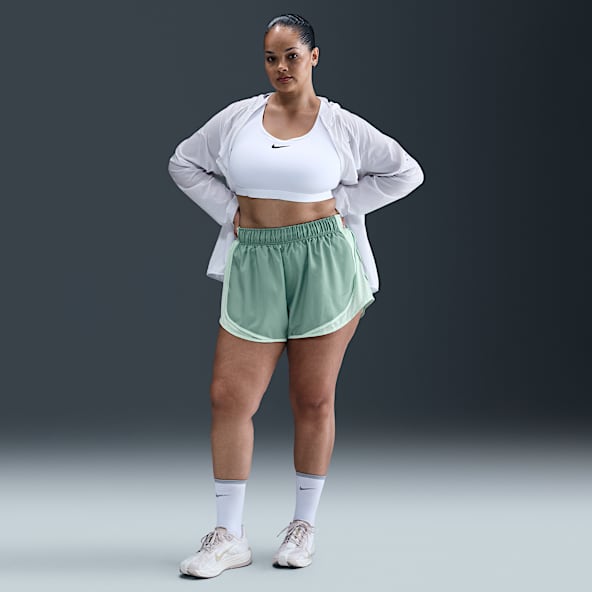 Nike Tempo Calções de running de 8 cm forrados com slips de cintura normal Dri-FIT para mulher (tamanhos grandes)