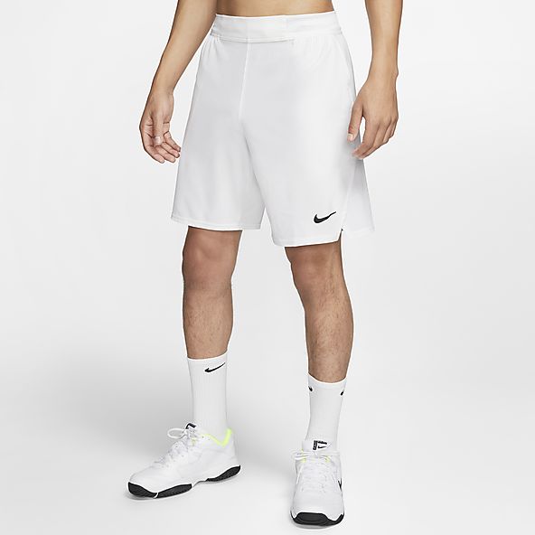 white and grey nike shorts